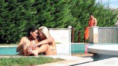 Teen and MILF's Foot Fetish Fun At Pool - PornWorld - hotmovs.com - Spain - Hungary
