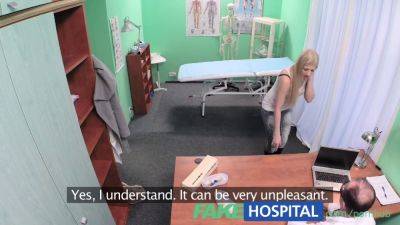 Naughty blonde teen nurse gives patient an orgasmic pain treatment with fake hospital visit - sexu.com